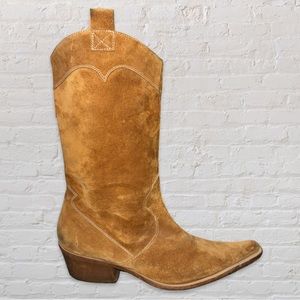 Vintage Kenneth Cole NY Leather High Noon Boots, Tan | Size 10 US Made in Italy